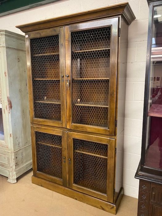 Reproduction Antique book case, early 19th Century style, two section library book case four doors - Image 2 of 5