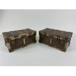 Advertising interest, Huntley and Palmers Treasure Chest biscuit tins x2