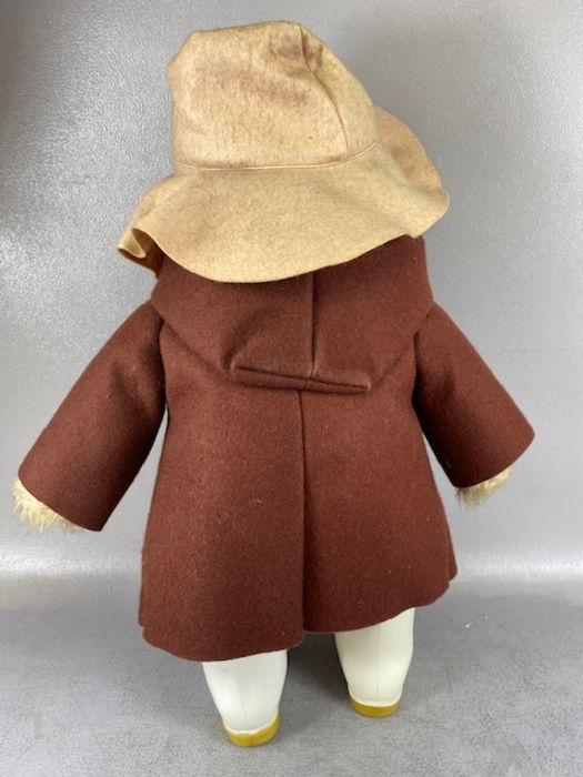 vintage toys,Gabrielle Paddington bear wearing coat hat and white wellingtons approximately 45cm - Image 6 of 7