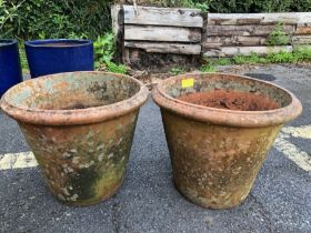 Pair of Terracotta Garden pots approx 35cm tall