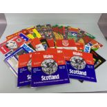 Football interest, collection of Wales international football programs from the 70s 80s to include