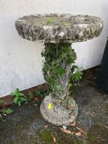 Garden bird bath approx 69cm tall