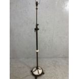 Standard Lamp, Vintage Brass and Alabaster adjustable standard lamp in the Third Empire style,