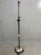 Standard Lamp, Vintage Brass and Alabaster adjustable standard lamp in the Third Empire style,