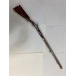 Antique Gun, 19th century Ladies percussion sporting gun of Colonial manufacture, engraved