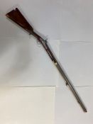 Antique Gun, 19th century Ladies percussion sporting gun of Colonial manufacture, engraved