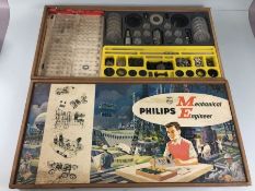 Philips mechanical engineer, 2 x ME1200 kits in their original boxes, one with original slide lid