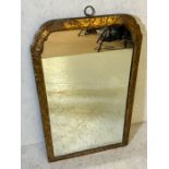 Antique easel style gilt framed mirror approx 49 x 80cm