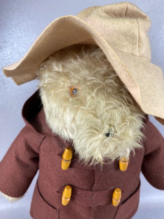 vintage toys,Gabrielle Paddington bear wearing coat hat and white wellingtons approximately 45cm - Image 2 of 7
