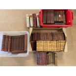 Antique Books: a collection of half, full leather and cloth bound books, to include Chronicles of