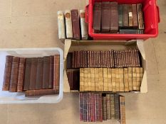 Antique Books: a collection of half, full leather and cloth bound books, to include Chronicles of