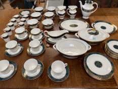 Royal Doulton China, partial Tea, Coffee, dinner services in Carlyle Design, comprising tea