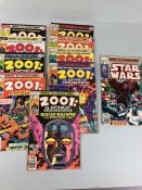 Marvel comics, collection of comics from the 1970s featuring 2001 a Space odyssey numbers 1-10 (2