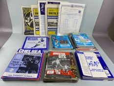 Football interest, collection of Bristol Rovers football programs from the 70s 80s including Home