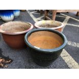 Three modern garden pots (3)