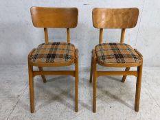 Pair of upholstered Mid Century chairs