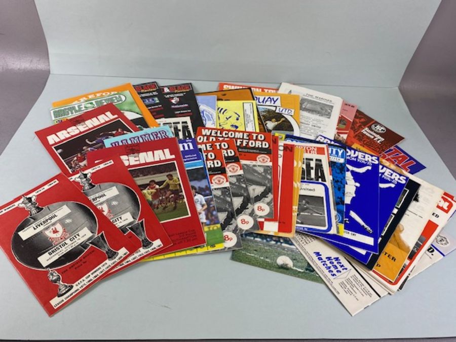 Football interest, collection of programs from the 70s 80s 90s,teams to include, Liverpool, Arsenal,