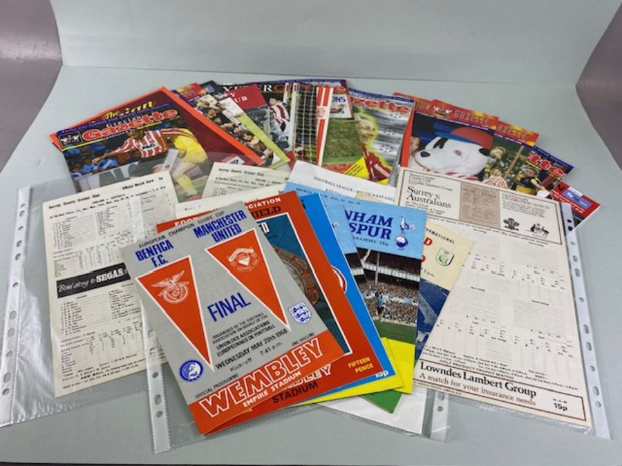 Football interest, collection of football programs from the 60s 70s 80s 90s, to include charity
