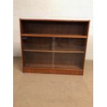 Mid century furniture,1960s/70s half glazed bookcase /display cabinet, room divider, lower section