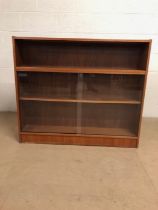 Mid century furniture,1960s/70s half glazed bookcase /display cabinet, room divider, lower section