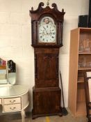 WATKIN OWEN, LLANRWST, Victorian longcase clock, the dial marked 'W. Owen Llanrwst', painted arch