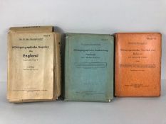 Military interest, WW2 German Luftwaffe Maps and map books in slip cases covering Europe And England