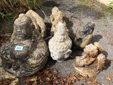 Collection of garden ornaments