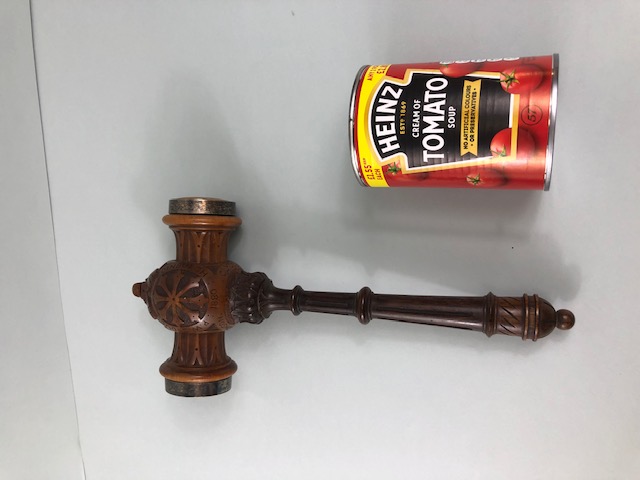Railway / Treen interest, Antique Victorian Wooden presentation Gavel. given for the launch of the - Image 11 of 12