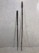 Tribal Interest, Two Large African Spears,