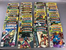 Marvel Comics, collection of Comics featuring Captain america, from the 1970s , assorted numbers