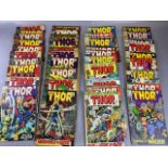 Marvel Comics, collection of comics featuring THOR, scattered numbers 119- 199 from 1960s and 70s (