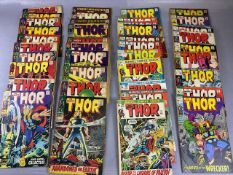 Marvel Comics, collection of comics featuring THOR, scattered numbers 119- 199 from 1960s and 70s (