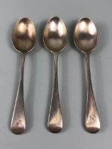 Silver hallmarked Victorian spoons for London 1898 by maker Wakely & Wheeler (James Wakely & Frank