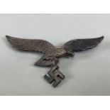 Military interest WW2 Luftwaffe Metal breast eagle for the summer uniform approximately 8cm