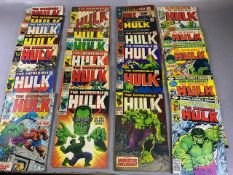 Marvel Comics, a collection of comics featuring THE HULK, from the 1960s, scattered numbers from 3 -