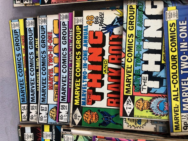 Marvel Comics, a collection of 2 in1comics featuring the Thing with other characters from the - Image 11 of 38