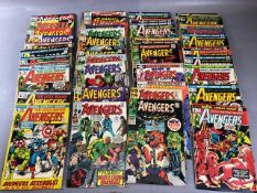 Marvel Comics, collection of comics featuring the Avengers, from the 1960s and 70s scattering of
