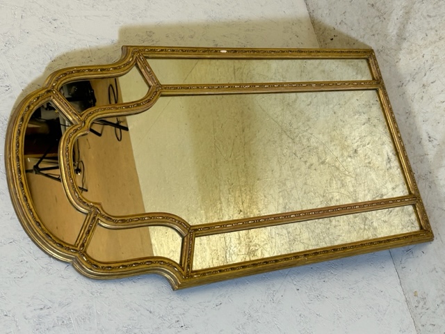 Antique Ornate Gilt framed mirror approx 45 x 85cm