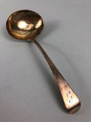 Silver hallmarked George III Ladle Hallmarked for London 1801 by maker WS possibly William Sumner