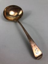 Silver hallmarked George III Ladle Hallmarked for London 1801 by maker WS possibly William Sumner