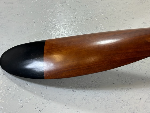 Wooden Propellor with metal central boss plate approximately 198cm long - Image 3 of 4