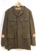 Military interest, a modern British army dress uniform comprising of jacket and trousers