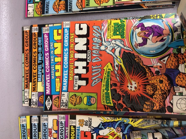 Marvel Comics, a collection of 2 in1comics featuring the Thing with other characters from the - Image 28 of 38