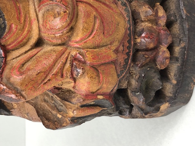 Oriental art interest, 19th Century carved and painted wooden statue of the Chinese deity Quan - Image 5 of 12