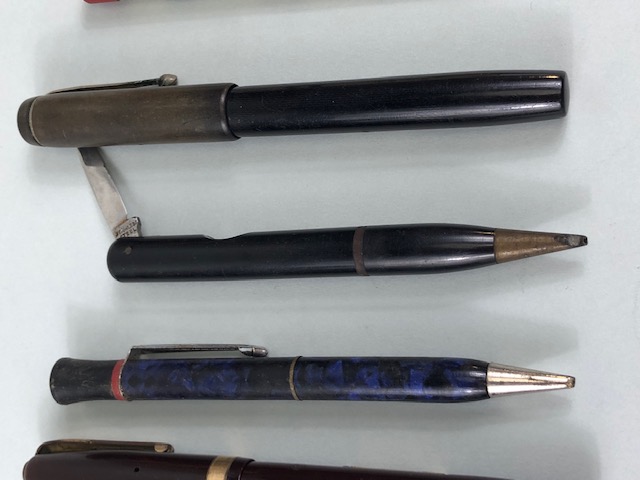 Collection of vintage pens, fountain pens and pencils, makers Waterman, Conway Stewart and a 1937 - Image 5 of 10