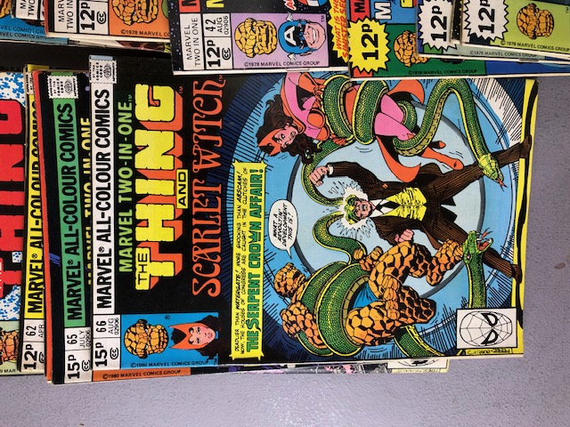 Marvel Comics, a collection of 2 in1comics featuring the Thing with other characters from the - Image 25 of 38