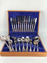 Canteen of silver plated cutlery by Cooper Ludlan