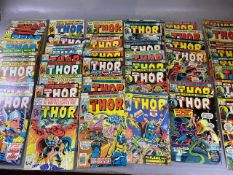 Marvel comics, collection of comics featuring THOR scattered numbers from 201 - 299 , 1970s and