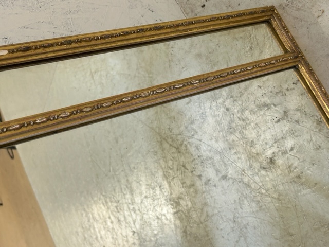 Antique Ornate Gilt framed mirror approx 45 x 85cm - Image 5 of 6