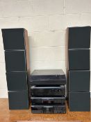 Hi-Fi equipment to include Sony separates, Sony compact disc player CDP-XE220, Sony turntable,